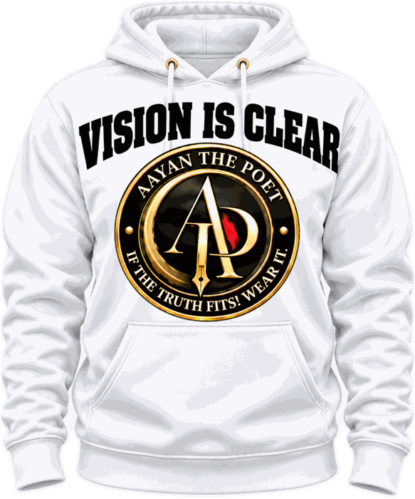 Vision Is Clear hoodie in white